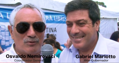 Nemirosvci con Gabriel Mariotto (captura de TV)