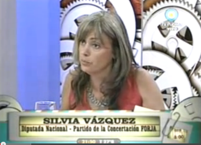 Silvia Vázquez en 6-7-8 (captura de TV)